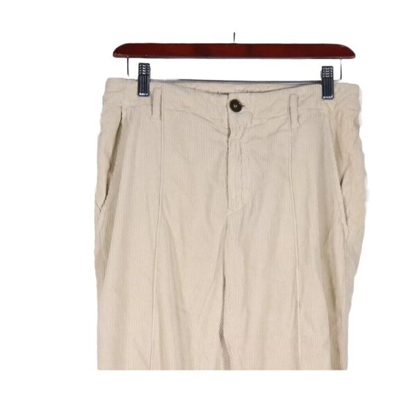 Forte Forte Women's US6 Beige Corduroy Pants Low Rise Slim Crop Trousers $540 - Picture 3 of 7